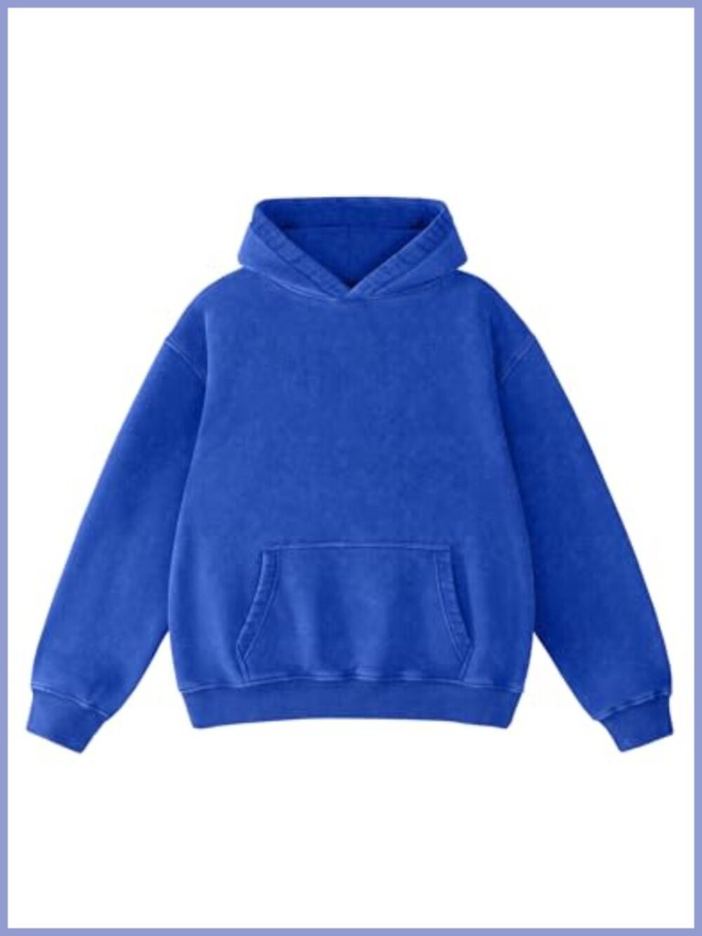 Oversized Heavyweight Fleece Hoodie Vintage Acid Wash Pullover